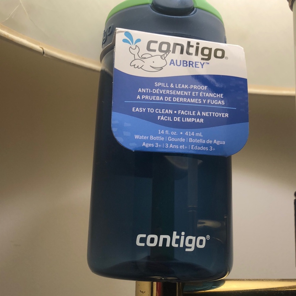 Blue Contigo Water Bottle Spill & Leak-Proof